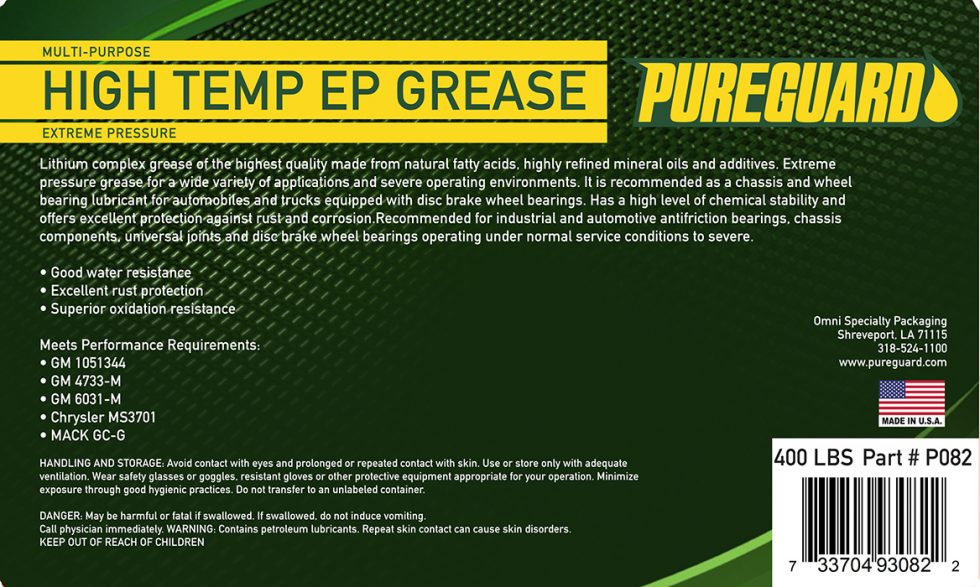 High Temp Grease Drum PureGuard